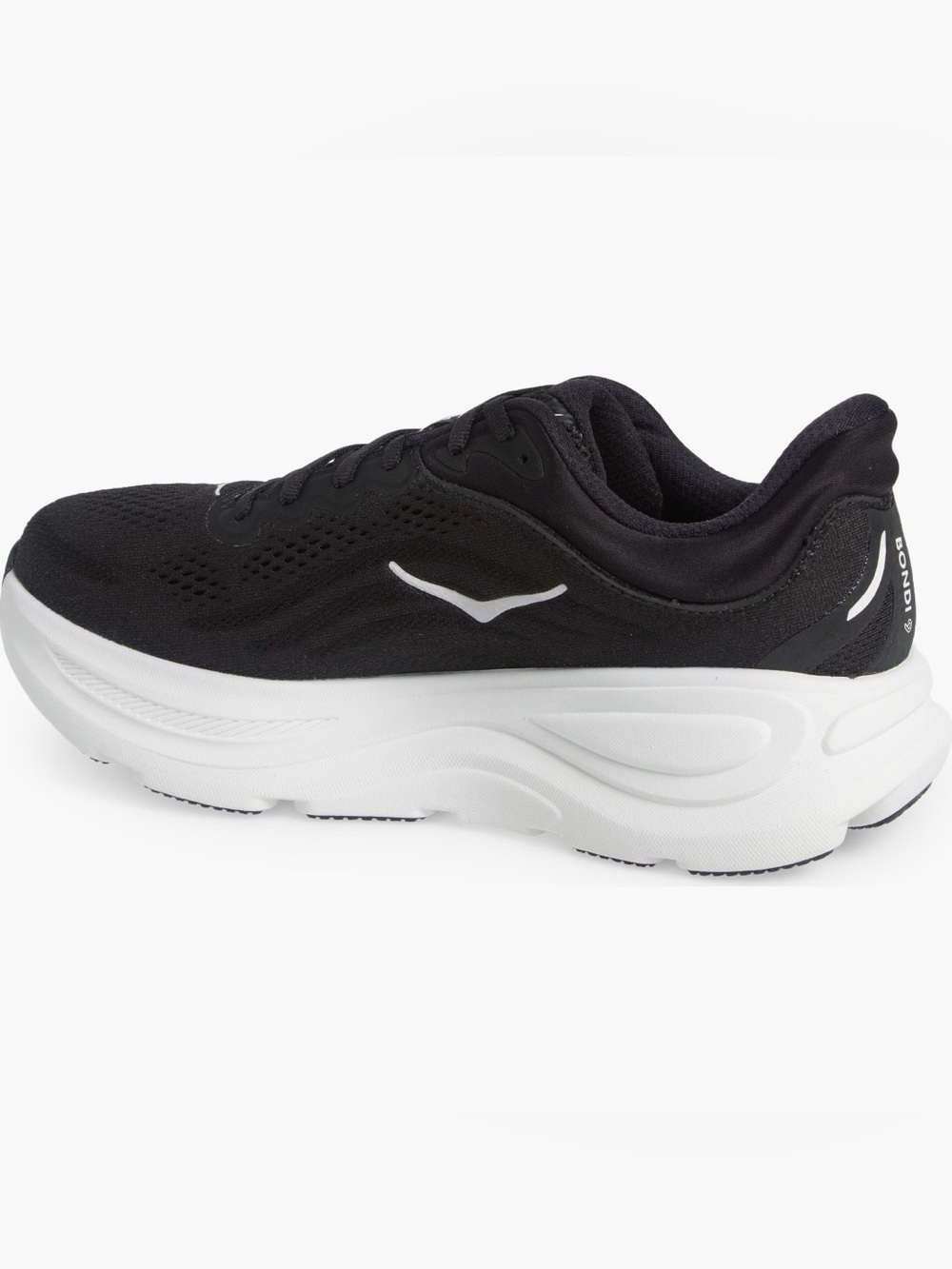 Hoka Women's Bondi 9 Black and White Running Shoe size 10.5 B - Picture 2 of 9